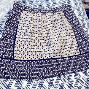 EUC J Crew Patterned Skirt